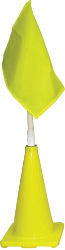 Yellow Cone W/ Yellow Flag (plain) - Sportsplace.store