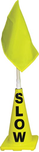 Yellow Cone W/ Yellow Flag (slow) - Sportsplace.store