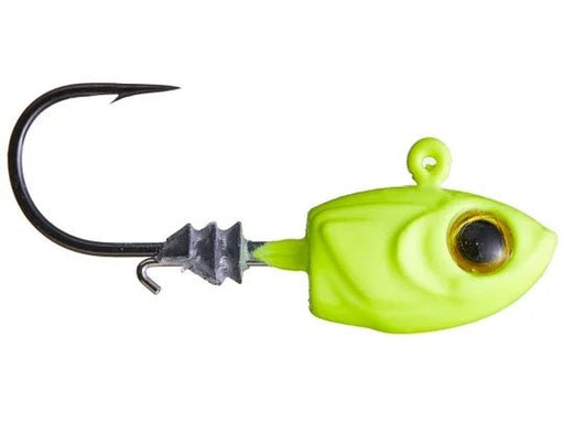 Z - MAN Micro Shad HeadZ 1/16oz Chartreuse 4pk - Sportsplace.store