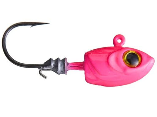 Z - MAN Micro Shad HeadZ 1/16oz Pink Glow 4pk - Sportsplace.store